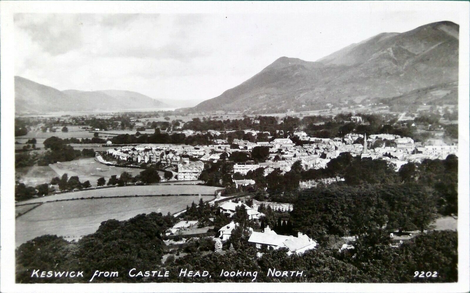 House Clearance - Keswick from Castle Head looking North B&W service