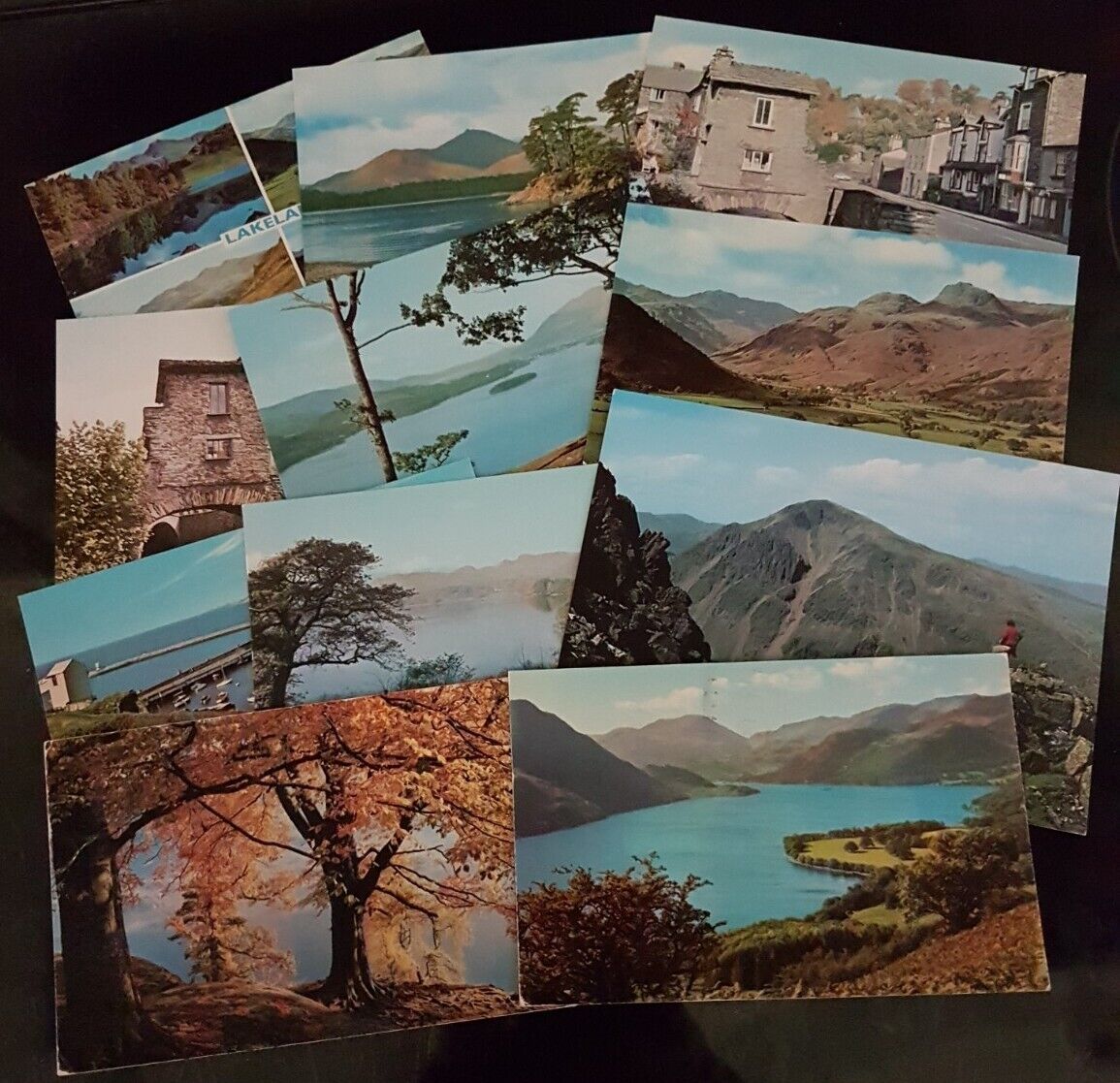 House Clearance - 11 x LAKE DISTRICT POSTCARDS - MOSTLY UNPOSTED.