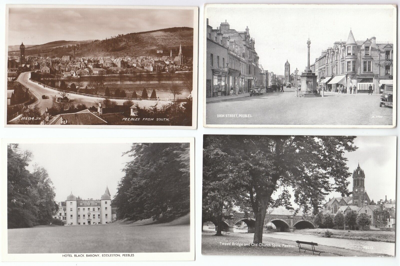 House Clearance - 10 Peebles Peeblesshire Scotland Scottish Old Services All Cards Shown (N8)
