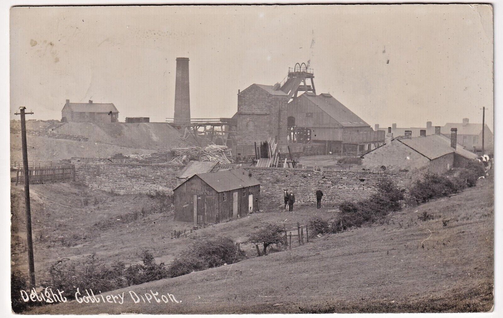 House Clearance - Delight Colliery Dipton Durham Real Photograph Service Posted Sept 13th 1909