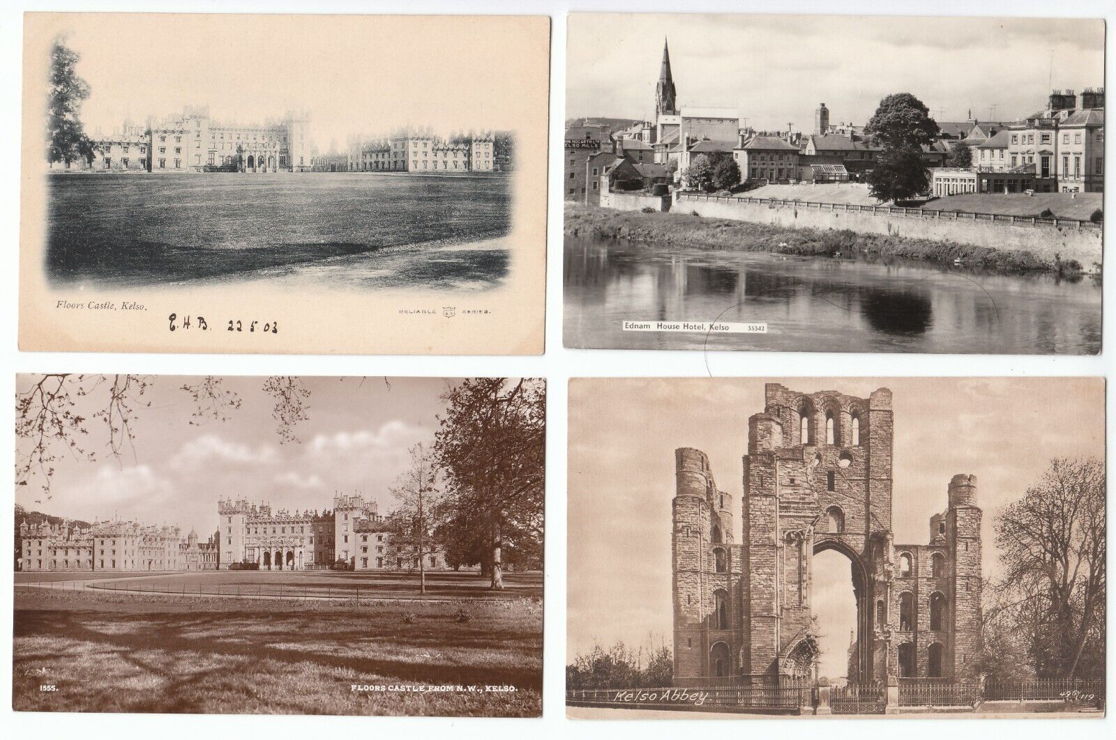 House Clearance - 10 Kelso Roxburgh Roxburghshire Scotland Old Services All Cards Shown (I7)