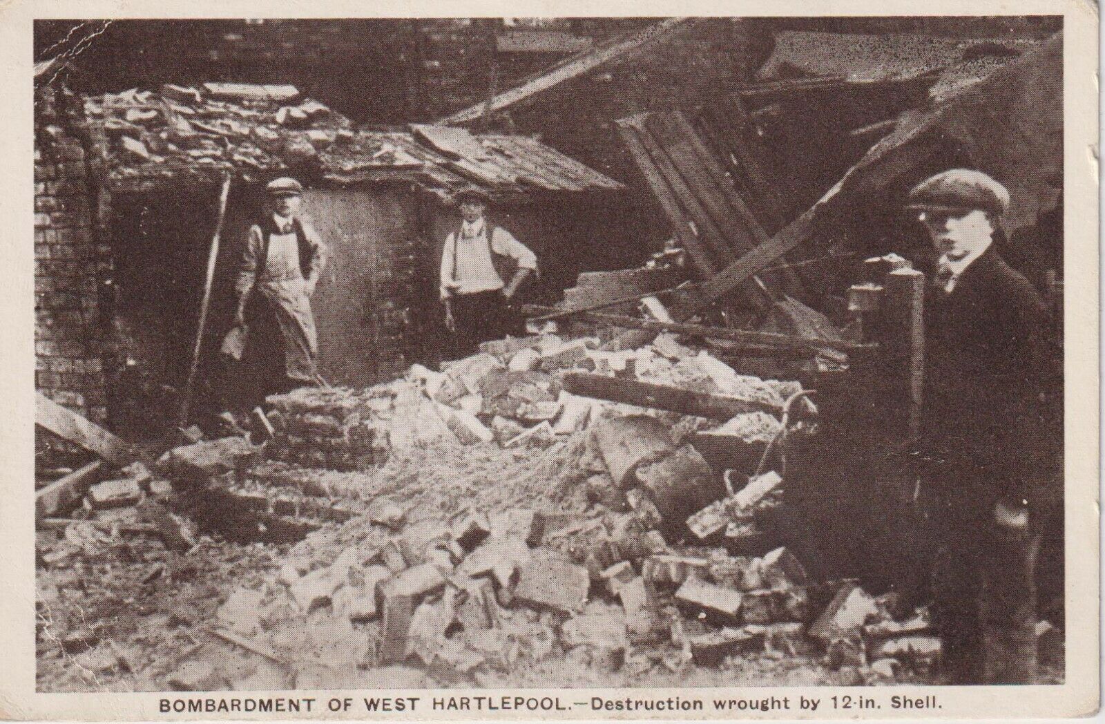 House Clearance - Service of West Hartlepool destruction after 1914 Bombardment