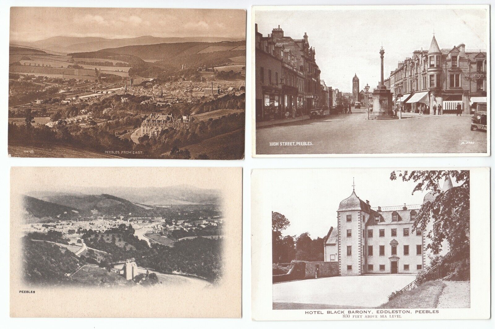 House Clearance - 10 Peebles Peeblesshire Scotland Scottish Old Services All Cards Shown (N7)