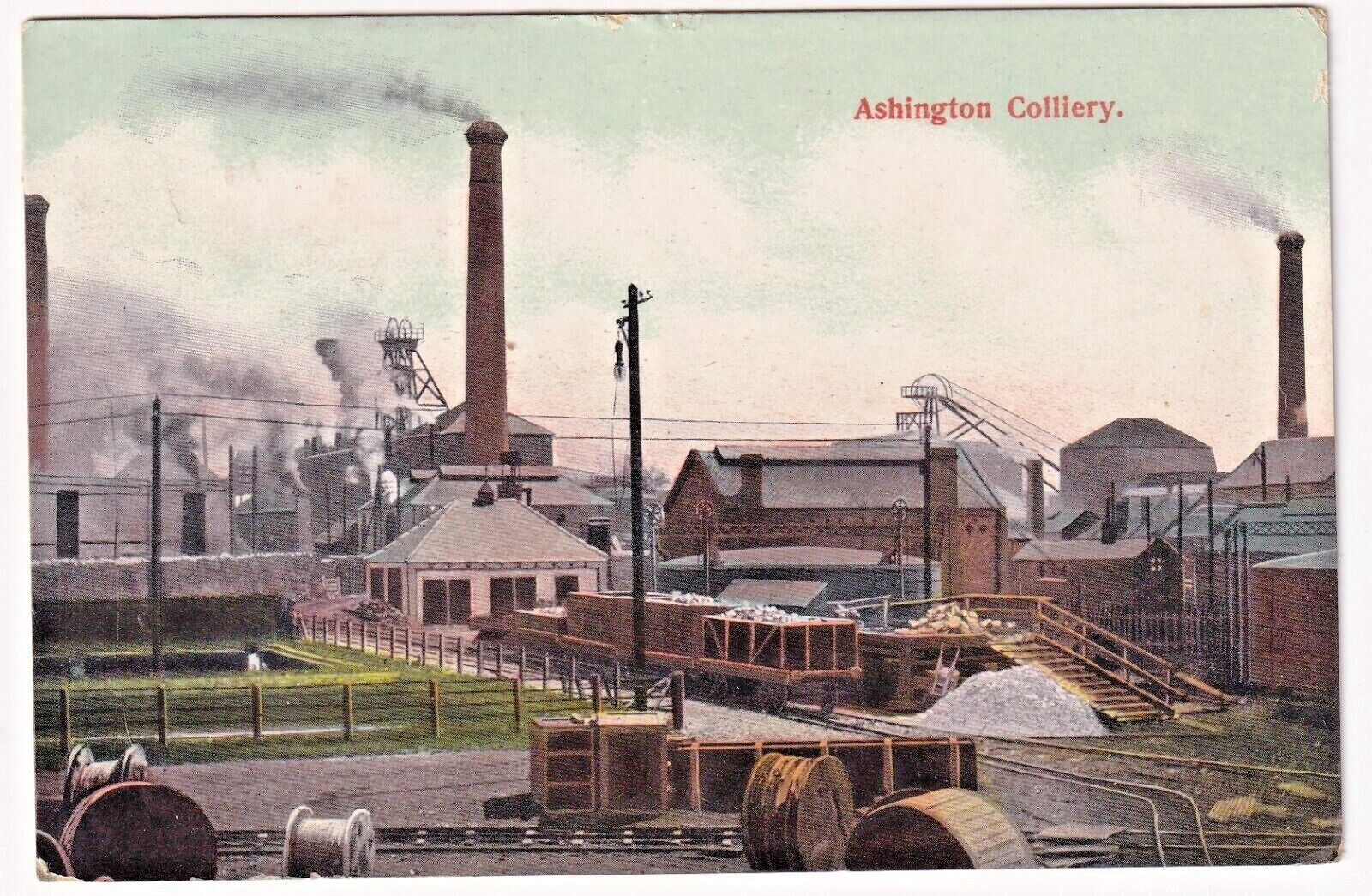 House Clearance - Ashington Colliery Morpeth Durham  Printed Service  Posted June 19th 1909