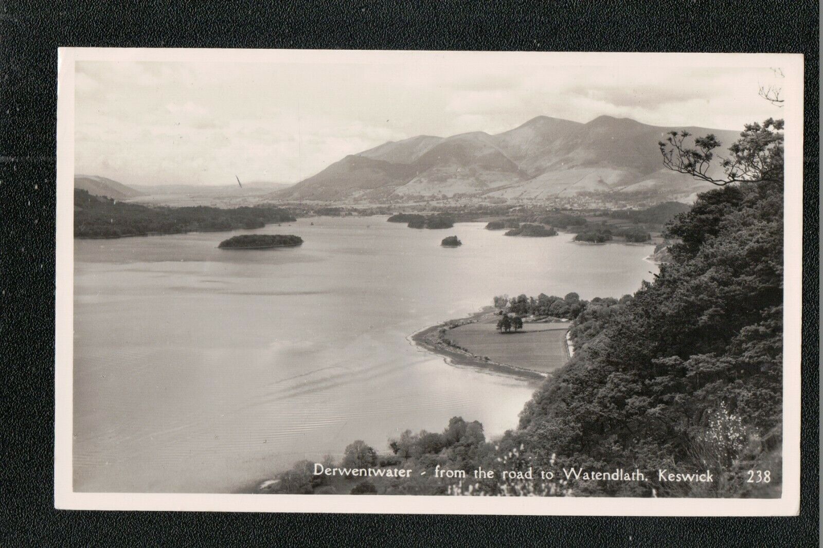 House Clearance - Derwentwater from the road To Watendlath Keswick 1959 RP Service