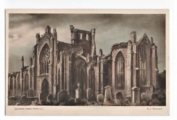 House Clearance - Vintage service - Melrose Abbey from S E  -  unposted