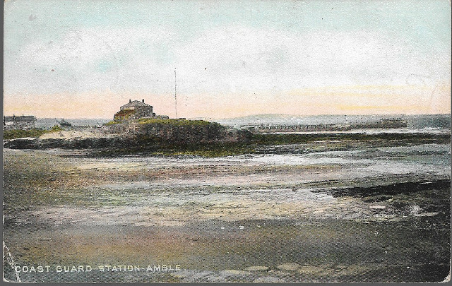 House Clearance - Amble, Northumberland - Coast Guard Station - Auty service, 1909 pmk