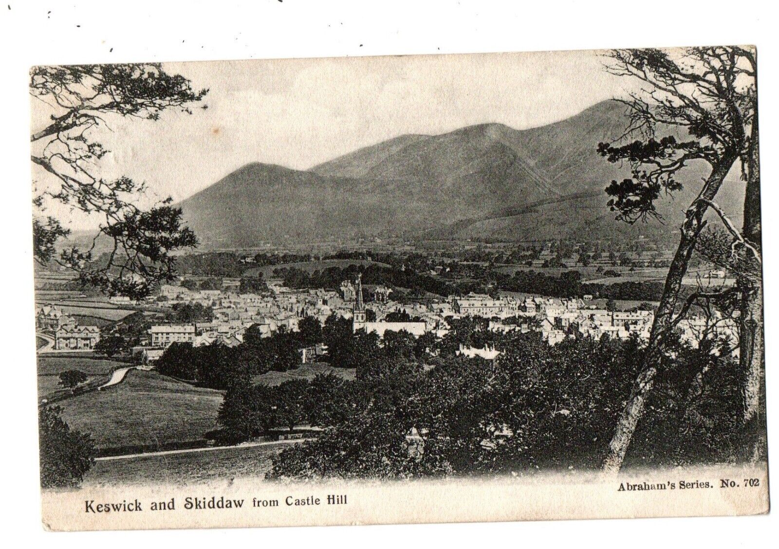 House Clearance - VIEW OF KESWICK FROM CHAPEL HILL - KESWICK - POSTED - " JR10 "
