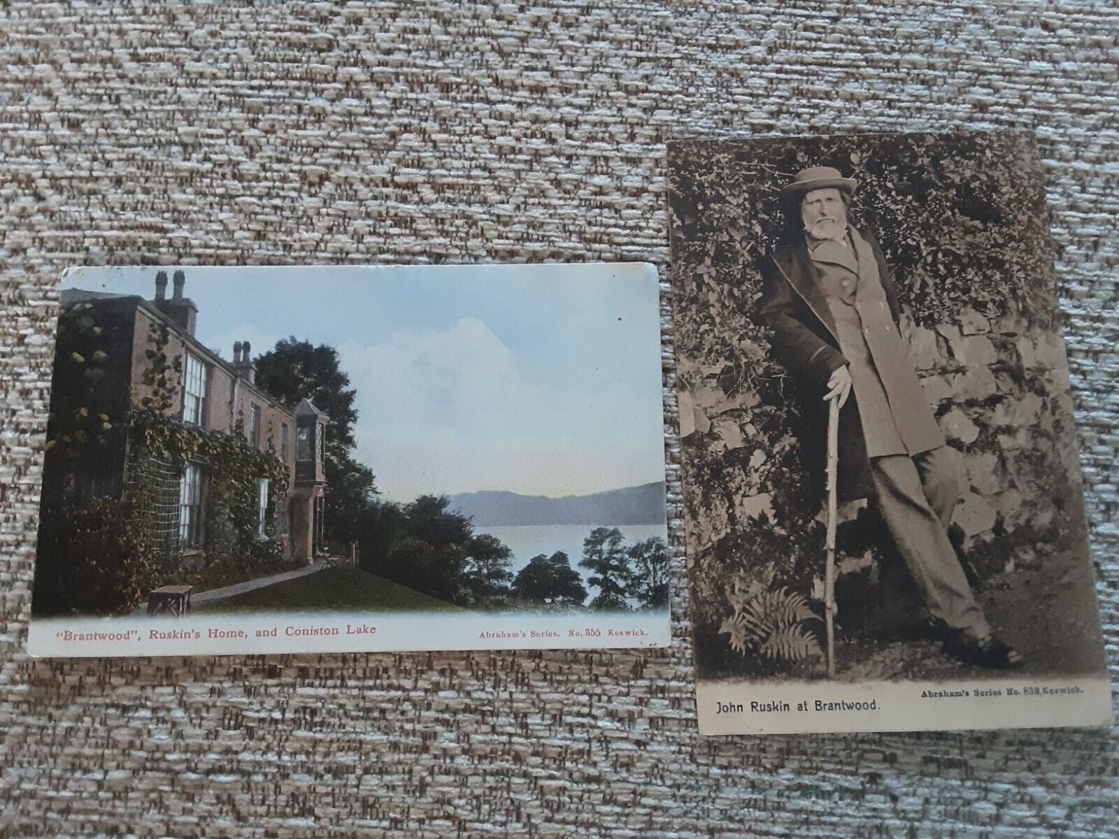 House Clearance - 2 x Service Cumbria John Ruskin & Ruskins House at Coniston Lake by Abraham's