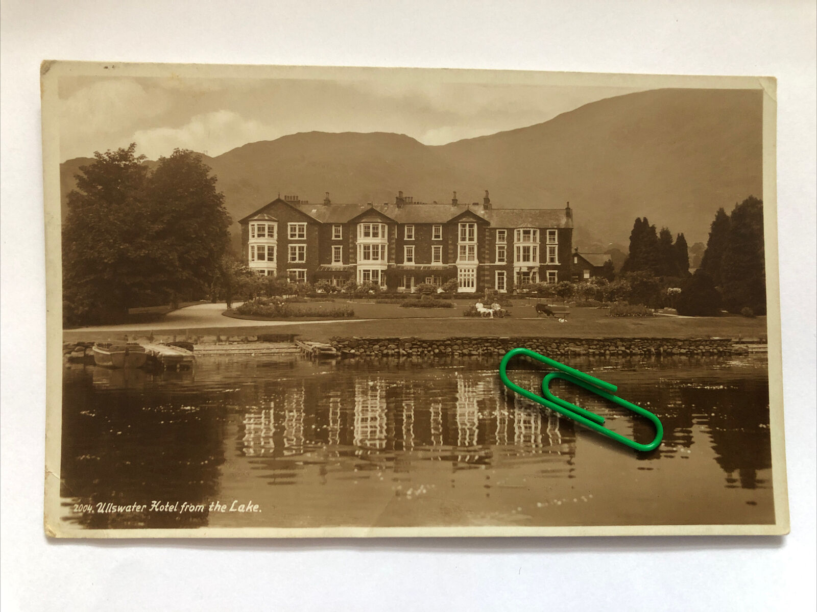 House Clearance - Ullswater Hotel From The Lake English Lake District Cumbria RPPC