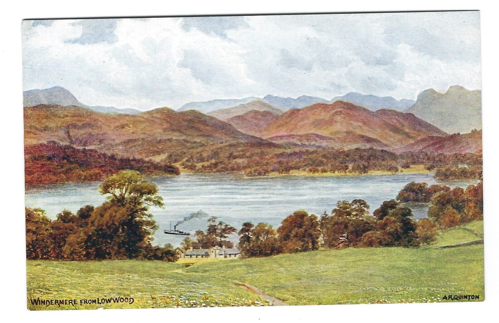 House Clearance - A R Quinton Cumbria ERROR Salmon 1486/96. Lake Windermere from Lowwood. pristine