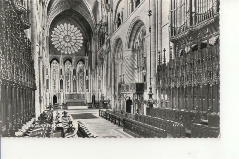 House Clearance - Durham Cathedral interior real photo Post Card