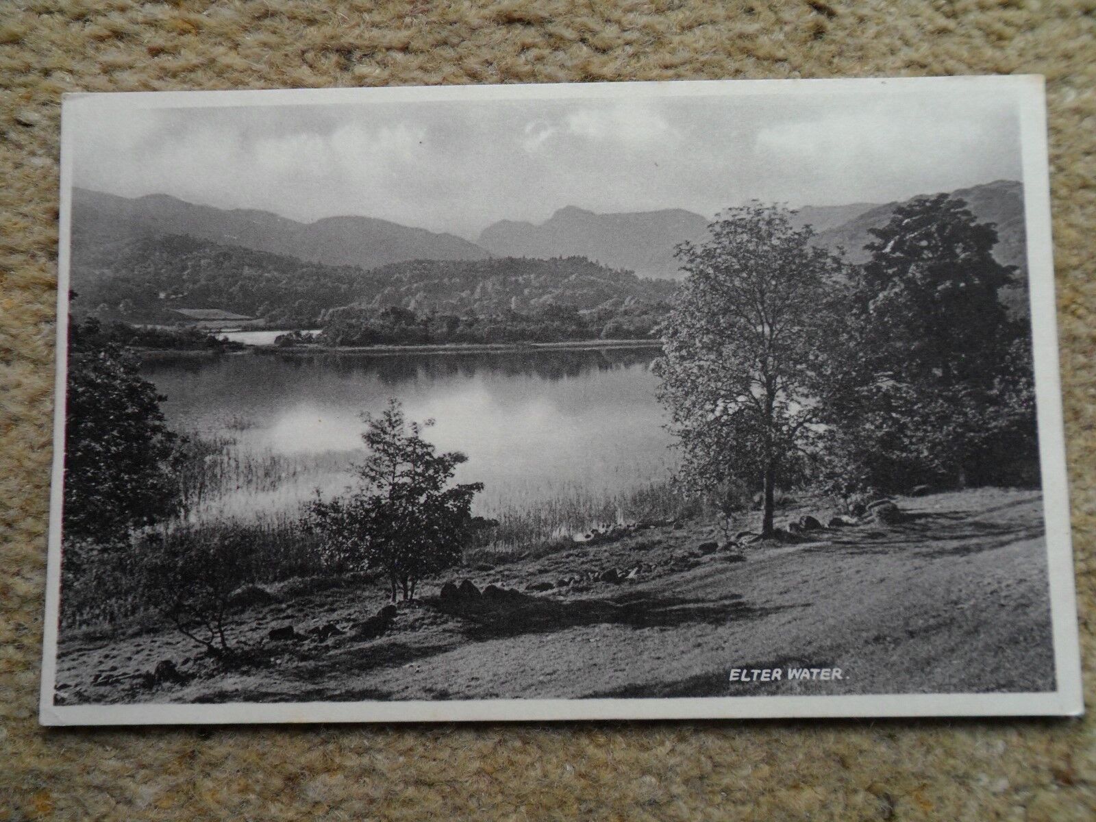House Clearance - .MAYSONS' KESWICK SERIES POSTCARD OF ELTER WATER.WRITTEN ON NOT POSTED.