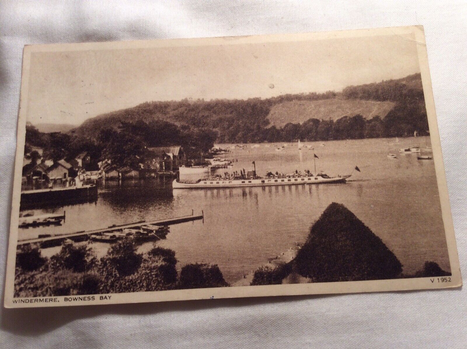 House Clearance - A Sepia Service Of Bowness Bay Windermere.Posted 1950