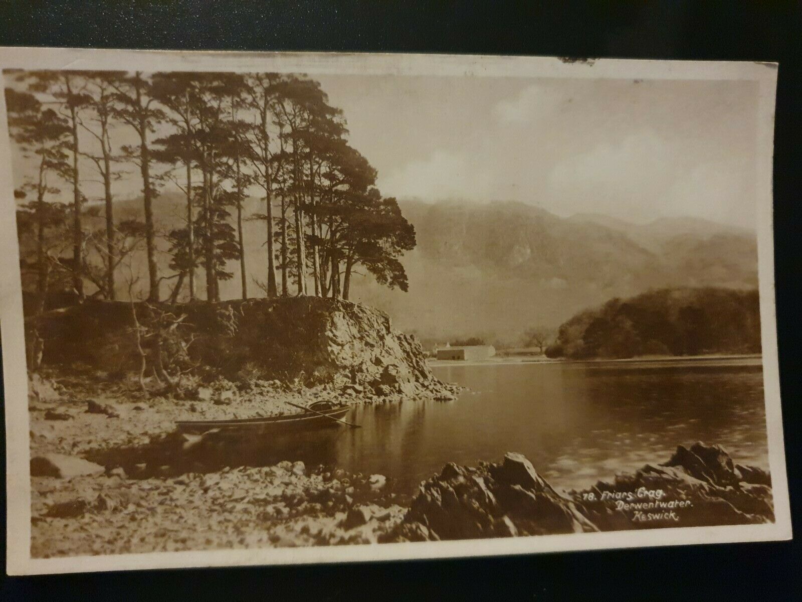 House Clearance - FRIARS CRAG, DERWENTWATER, KESWICK RP POSTCARD c1910