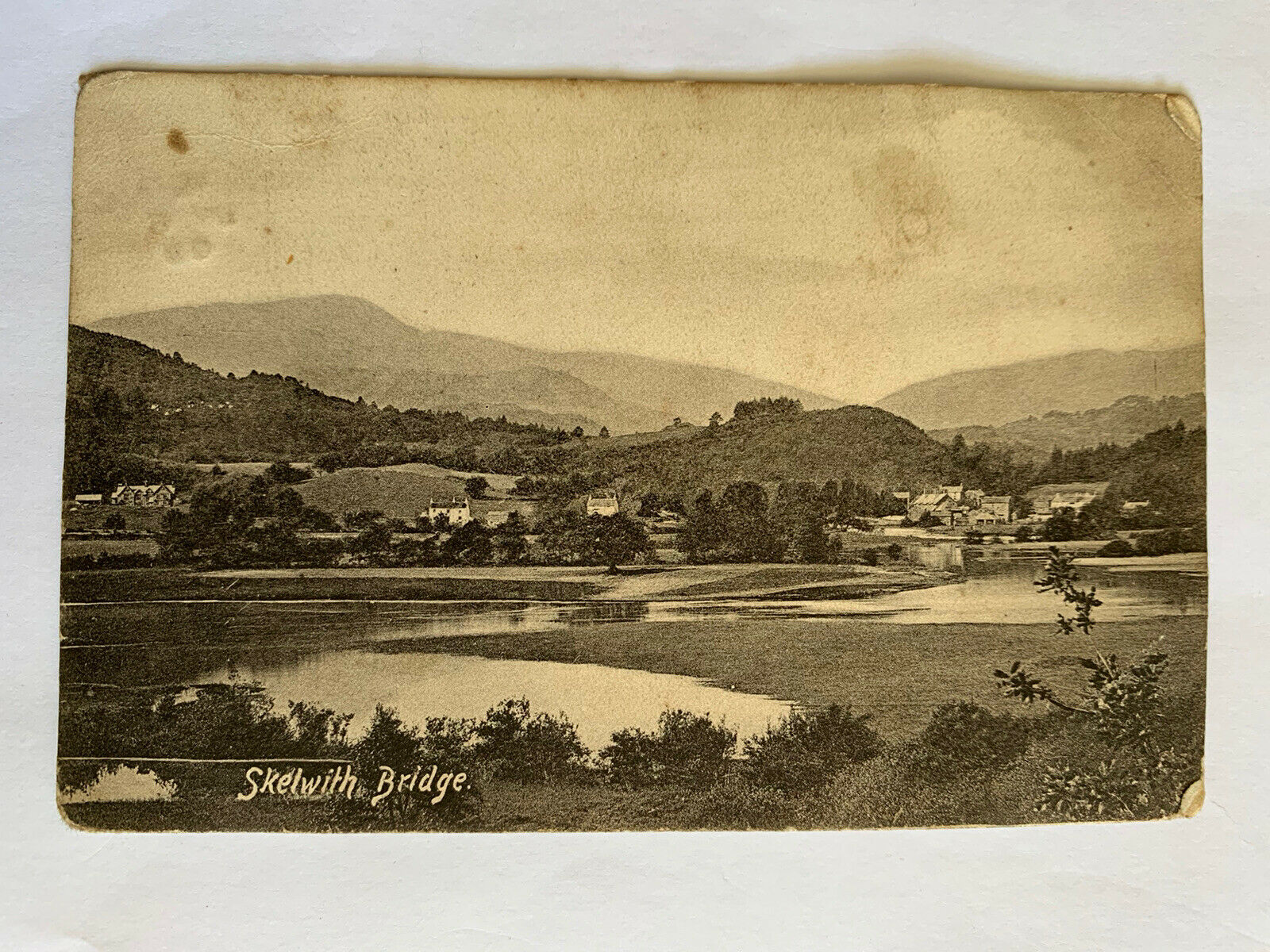 House Clearance - Vintage RPPC Service - SKELWITH BRIDGE - LAKE DISTRICT CUMBRIA ENGLAND