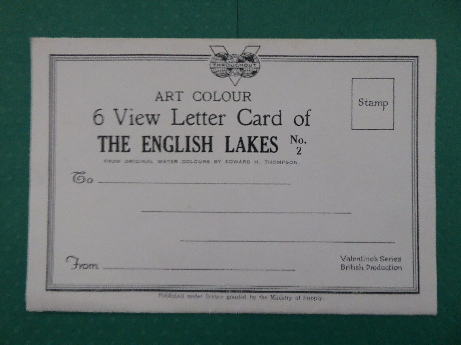 House Clearance - Lake District Letter Card Set 1950s  Unposted Rare Collectable