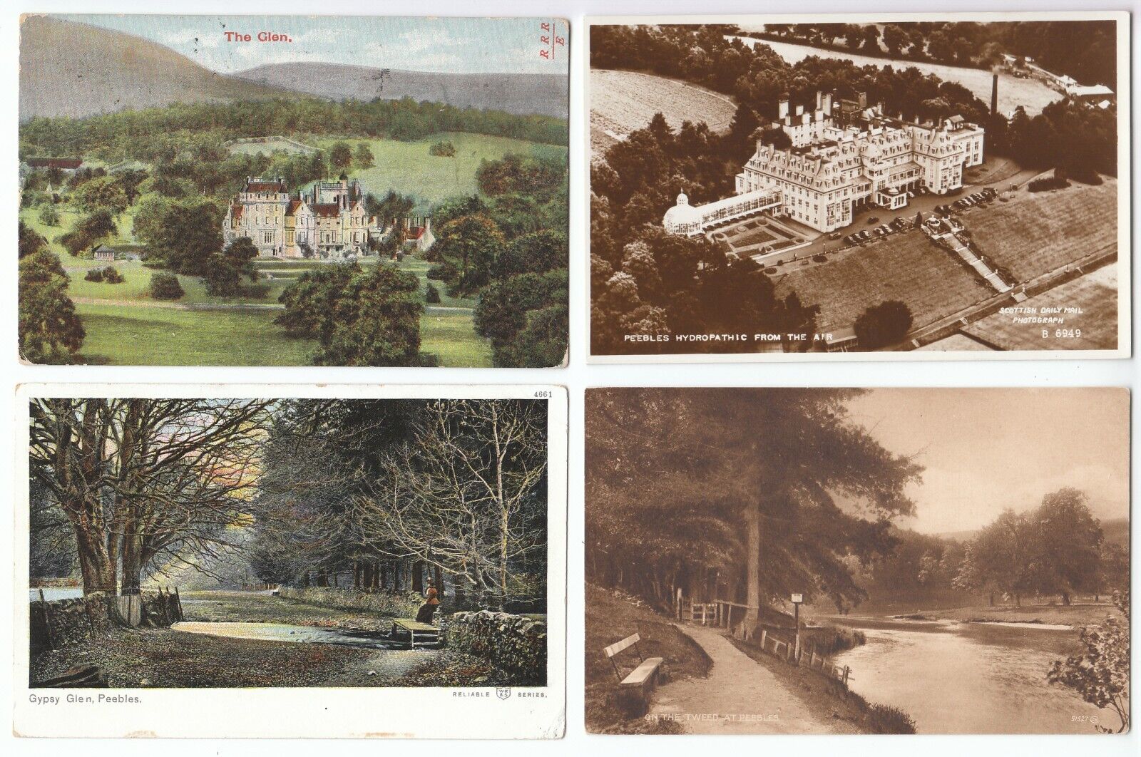 House Clearance - 10 Peebles Peeblesshire Scotland Scottish Old Services All Cards Shown (N6)