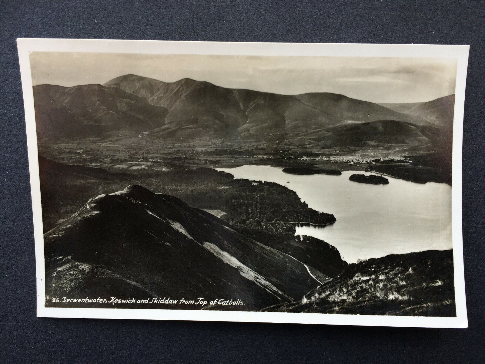 House Clearance - Real Photo Service - Derwentwater, Keswick and Skiddaw from Top of Catbells