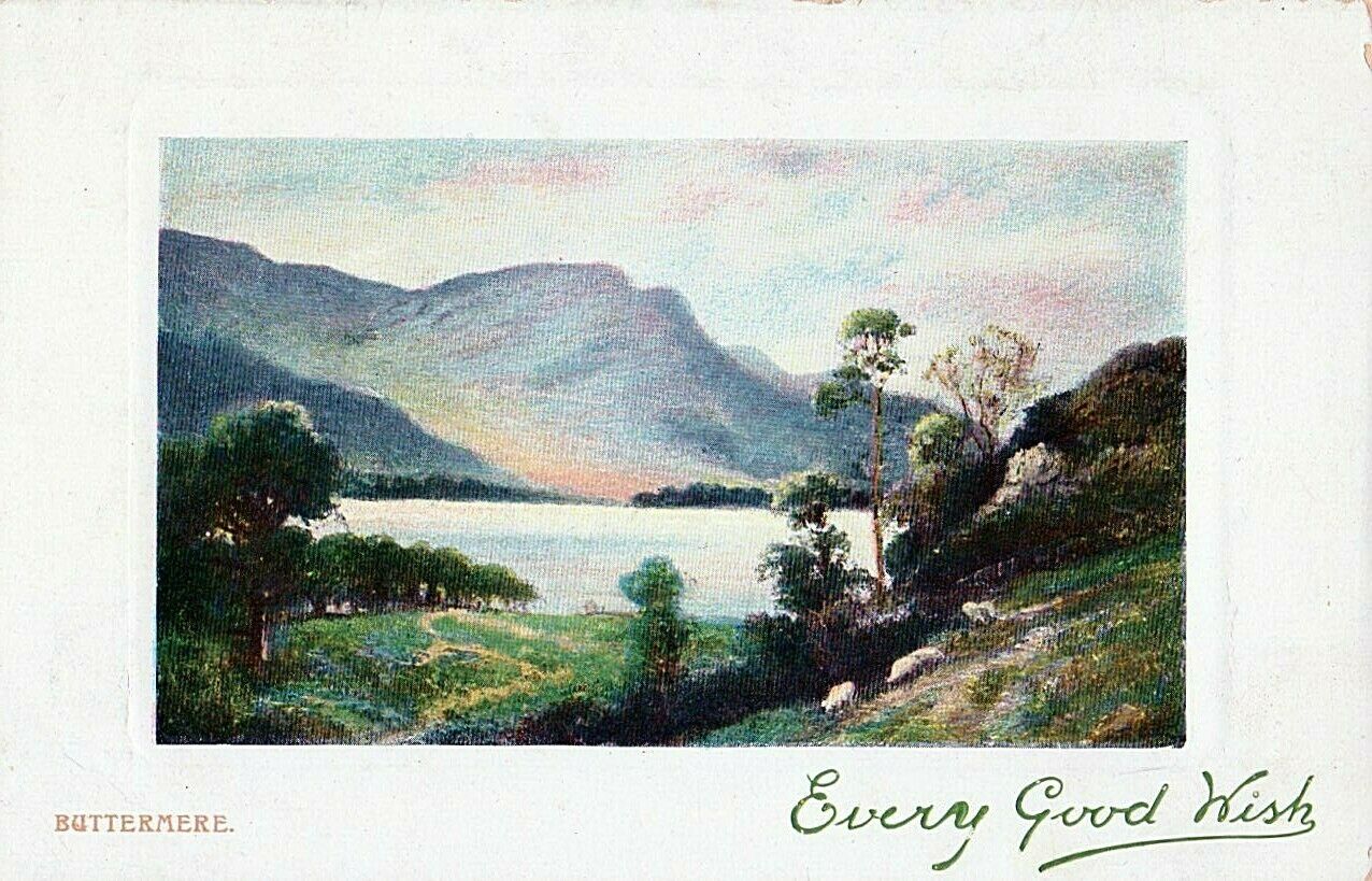 House Clearance - 4 Antique/Vintage Services - Buttermere -  1 of the cards posted 1909