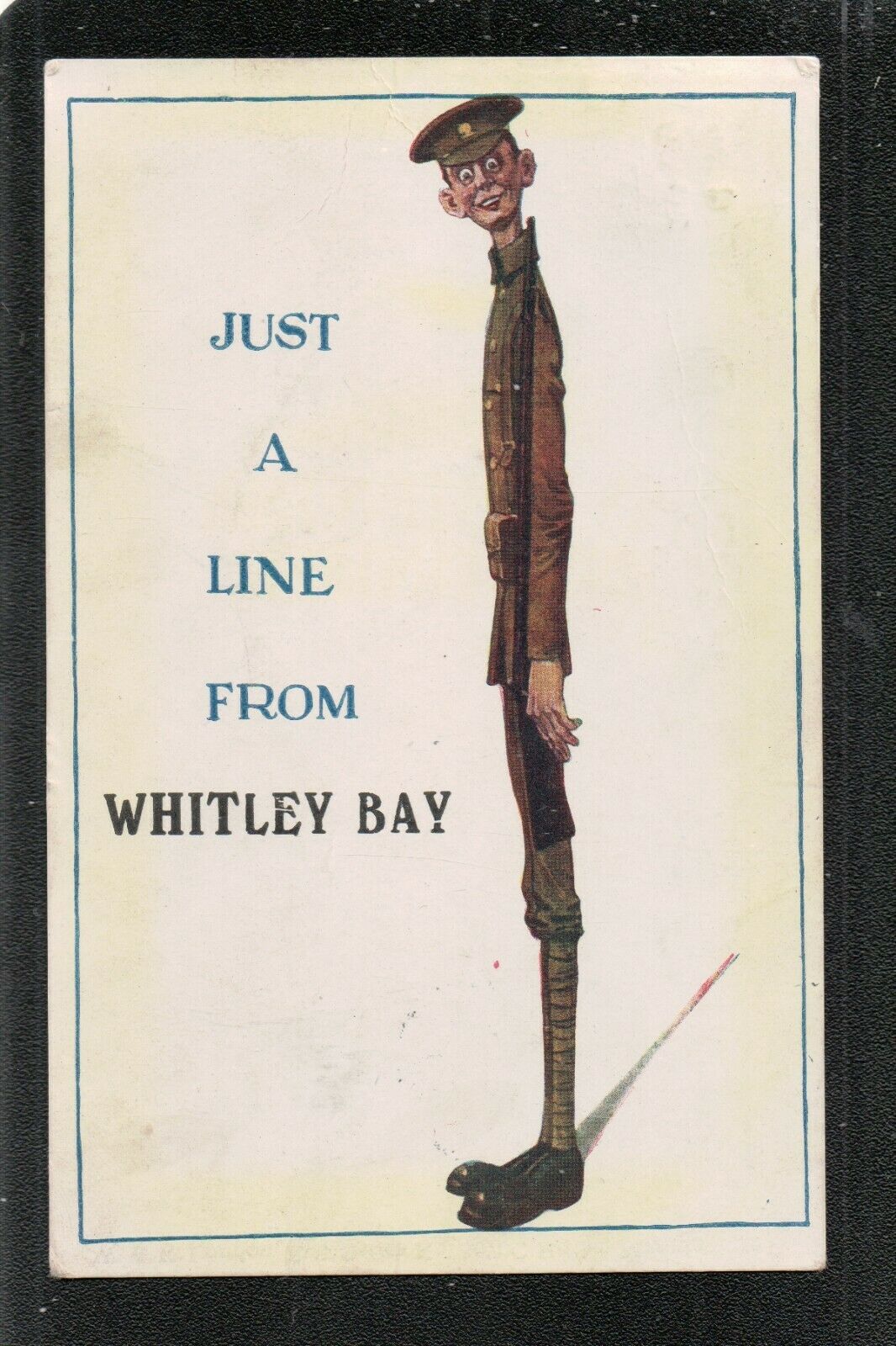 House Clearance - Just A Line From WHITLEY BAY 1916 Service ~ Northumberland ~ SOLDIER