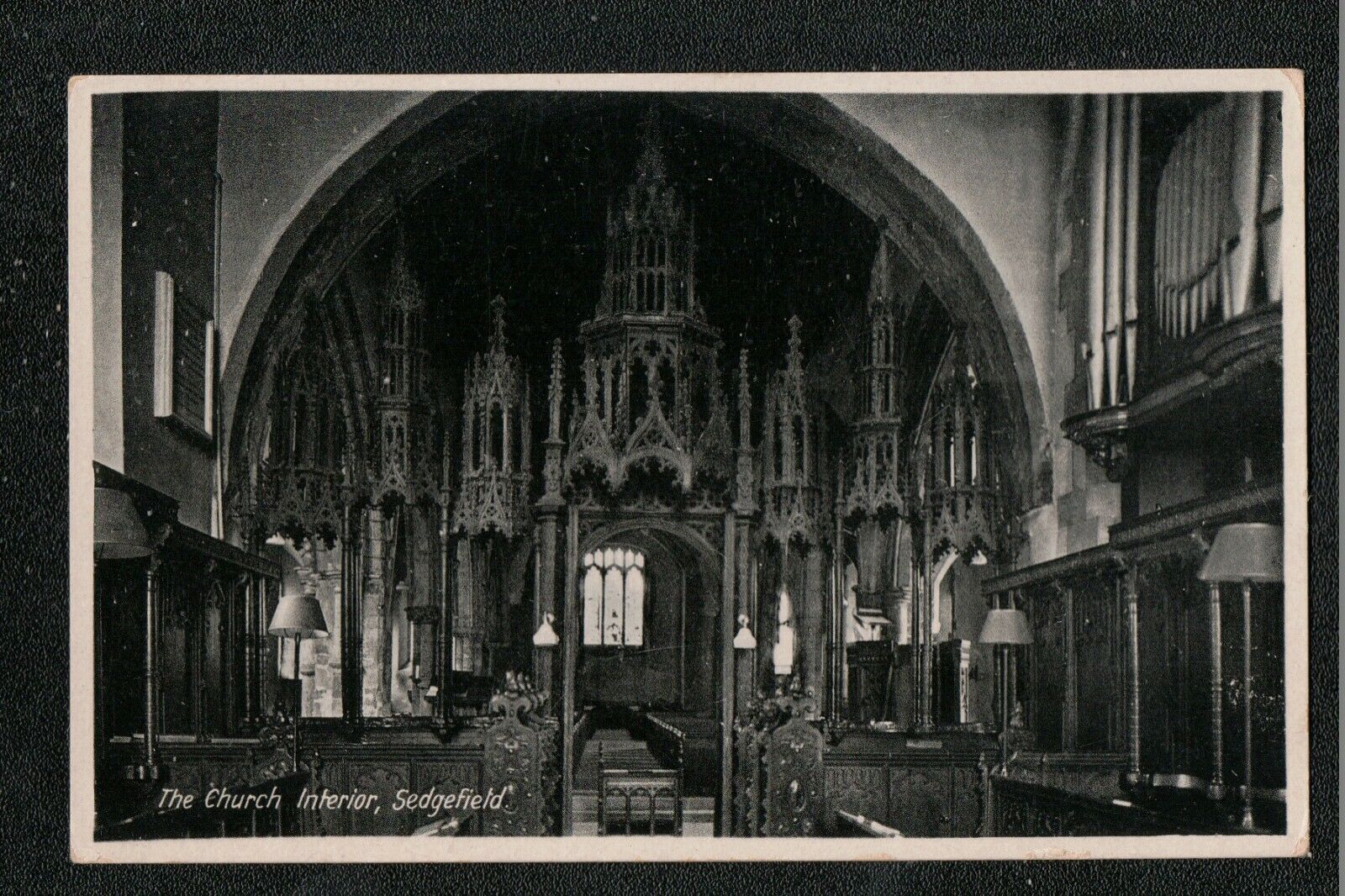 House Clearance - The Church Interior Sedgefield 1950's ? Service ~ Co Durham
