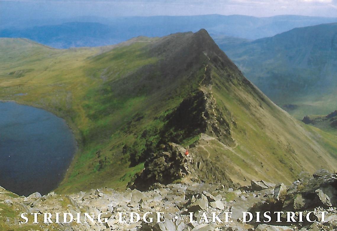 House Clearance - POSTCARD           STRIDING EDGE  -  LAKE DISTRICT            UNPOSTED
