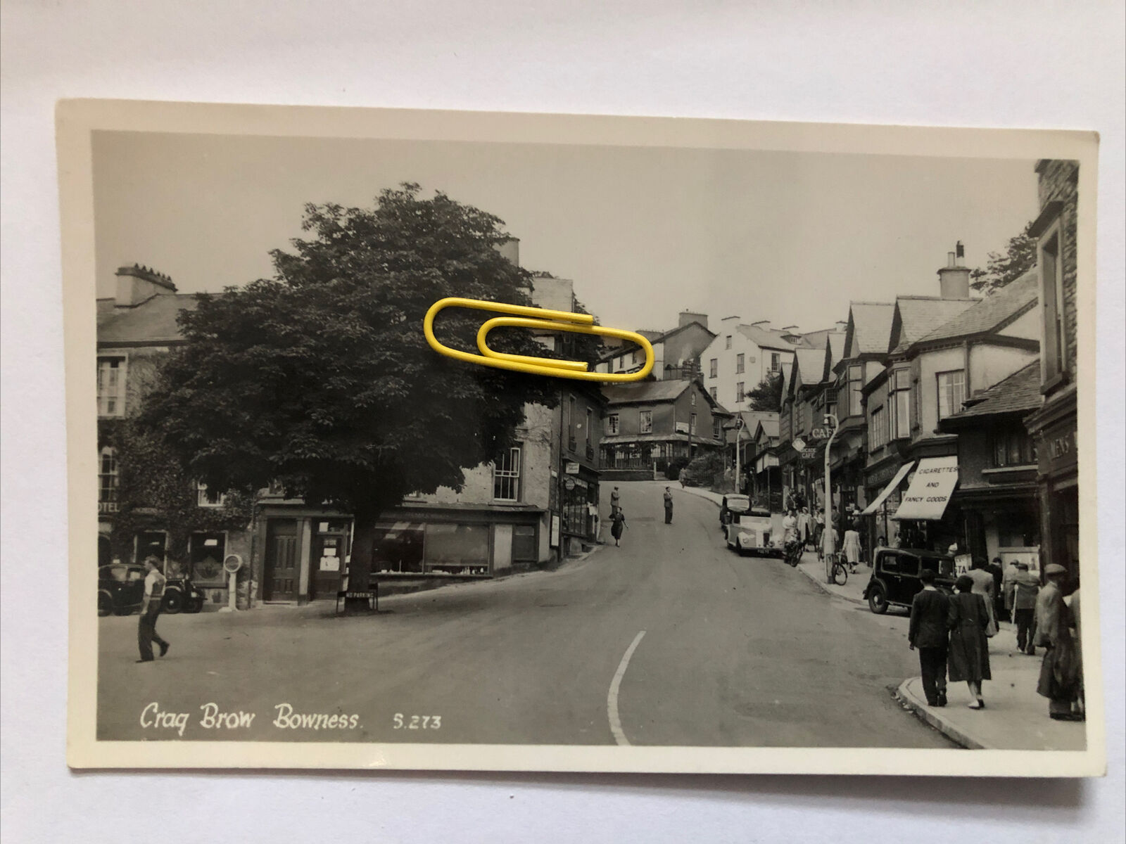 House Clearance - Crag Brow Bowness English Lake District Cumbria Street View RPPC Vintage Cars