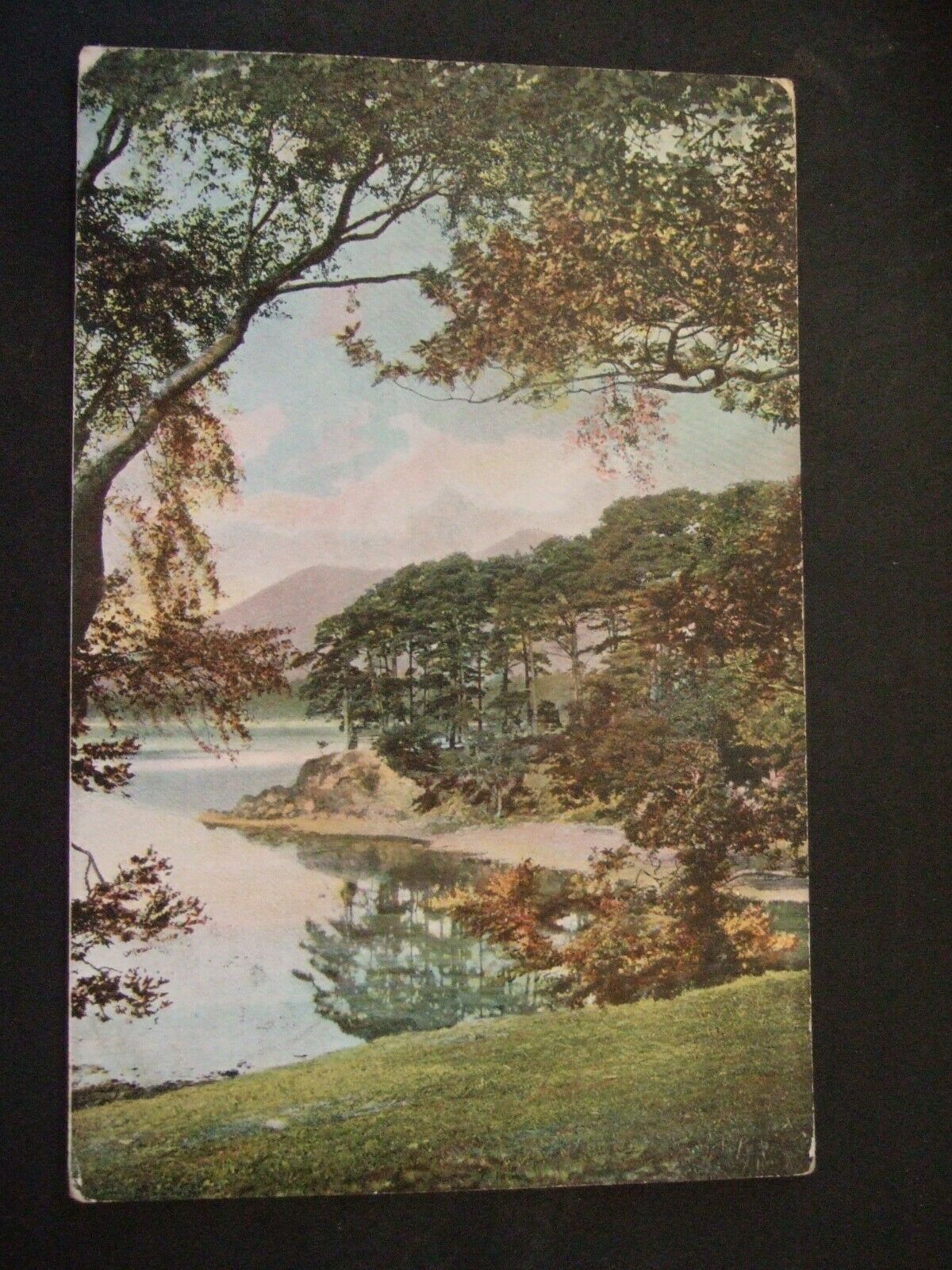 House Clearance - Derwentwater. Peep at Friar's Crag. Posted to "High Briary", Keswick, 1905
