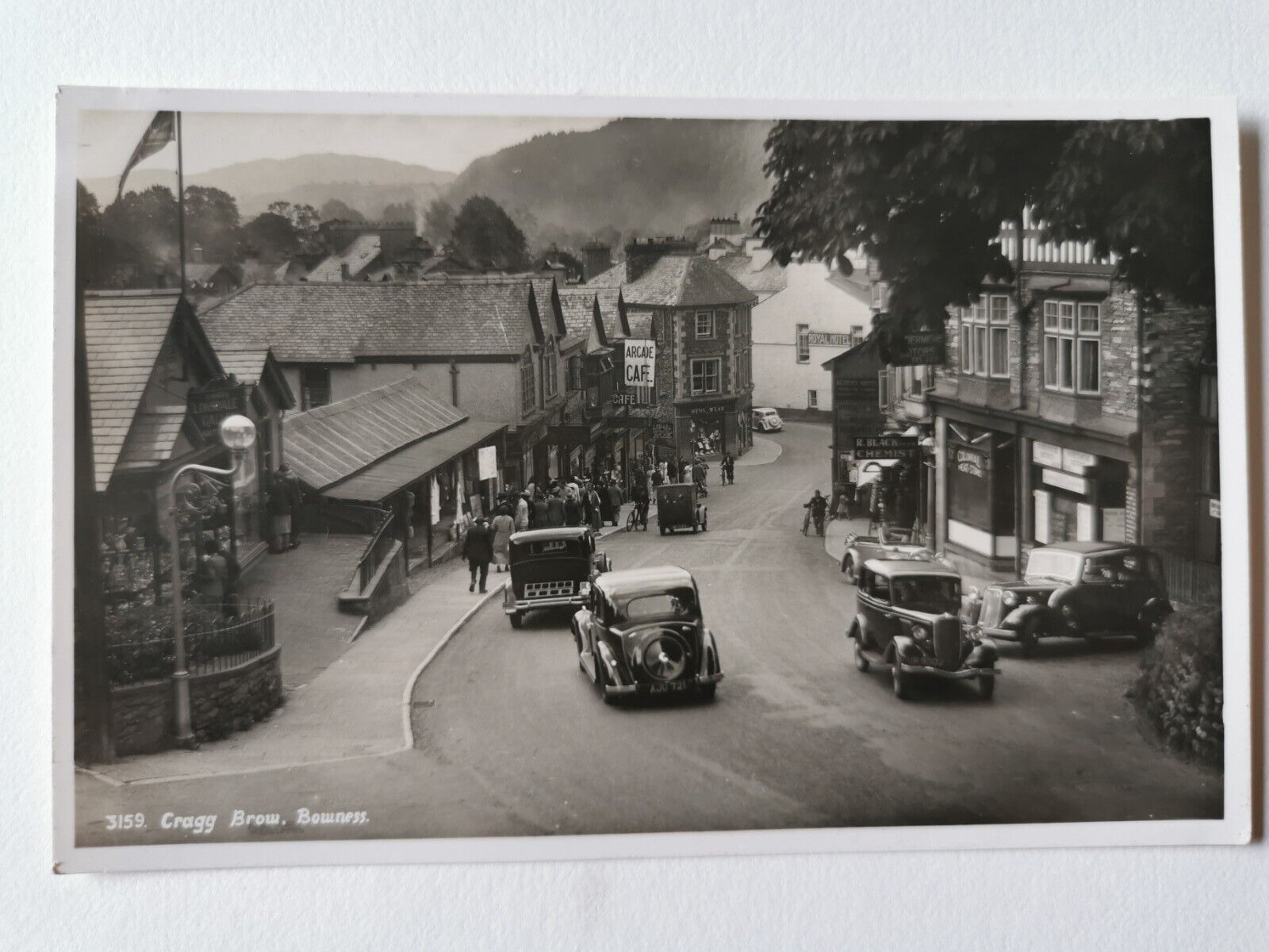 House Clearance - Vintage Real Photo Service - Cragg Brow. Bowness - Cumbria. Old cars