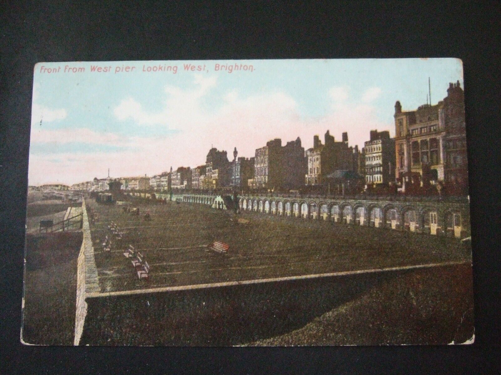 House Clearance - Service. Front From West Pier. Brighton.Posted to Briery Cottages Keswick, 1906