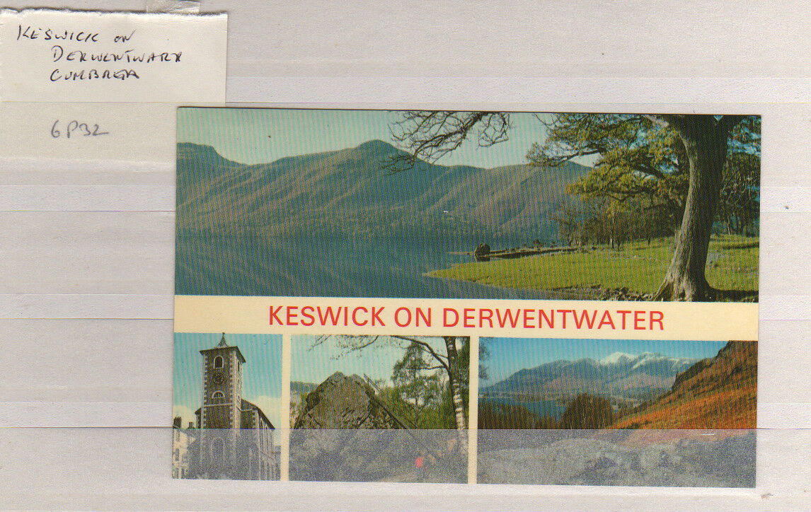 House Clearance -  POSTCARD  KESWICK ON DERWENTWATER  1963 6P32
