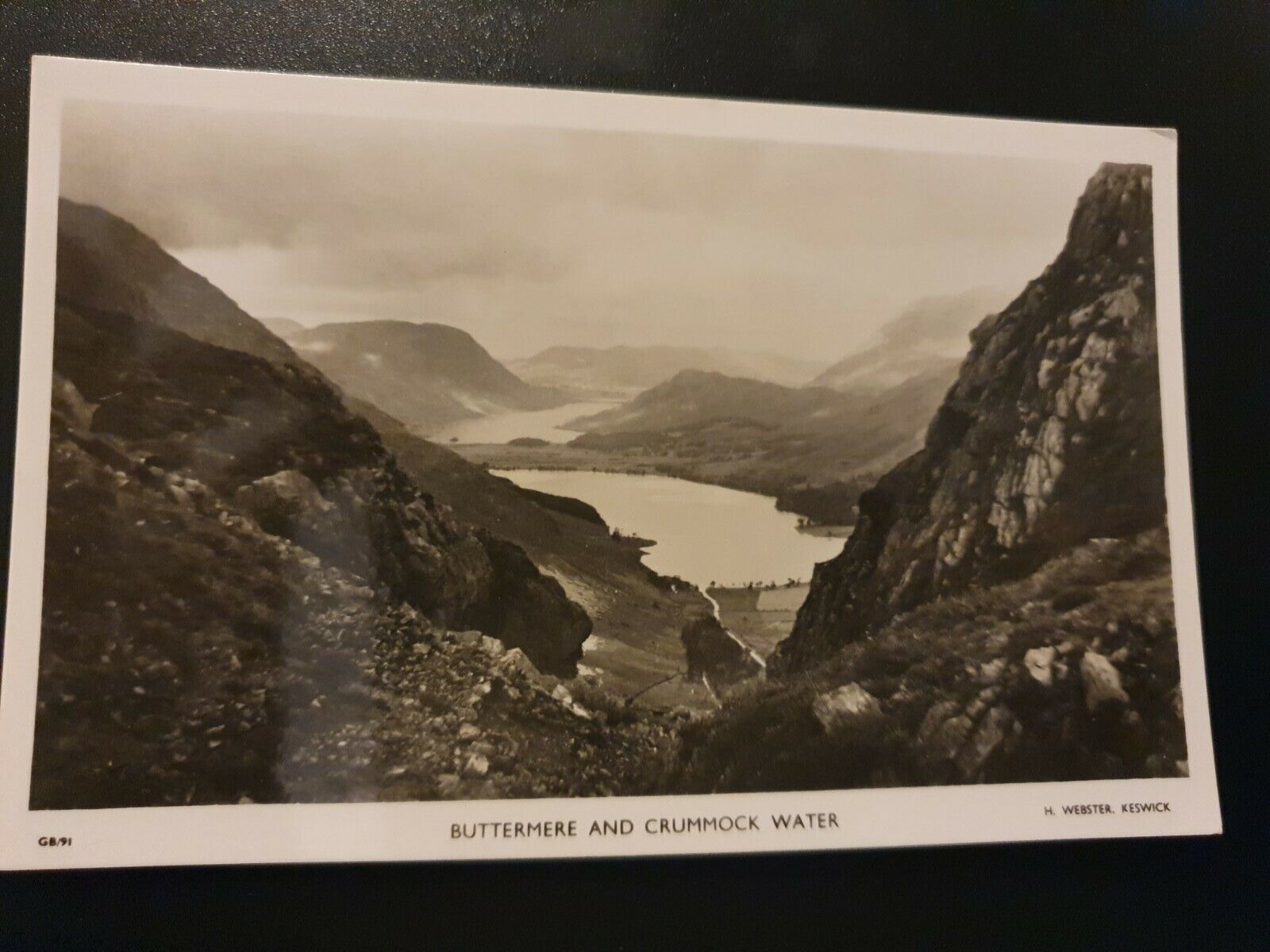 House Clearance - BUTTERMERE AND CRUMMOCK WATER CUMBRIA POSTCARD C1950 REAL PHOTOGRAPH