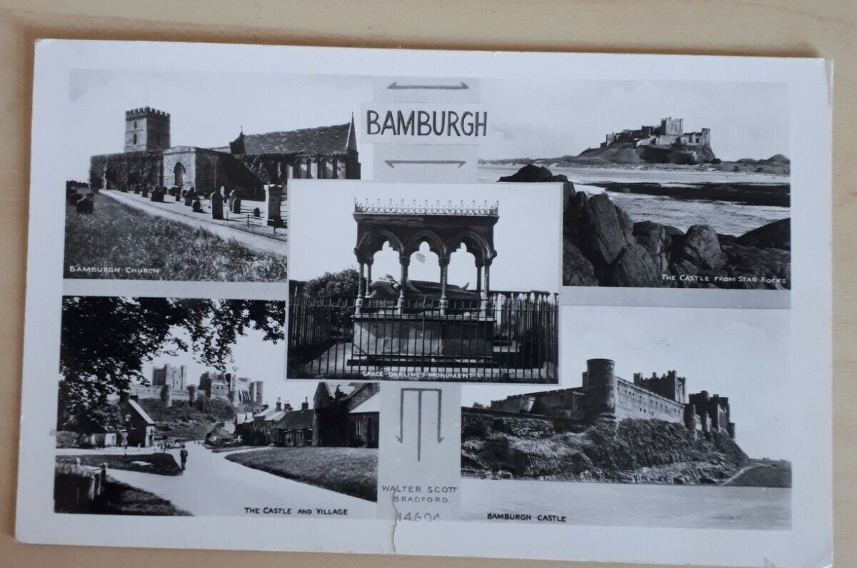 House Clearance - Vintage RP Real Photo Service, BAMBURGH, NORTHUMBERLAND, Unposted, c1930s?