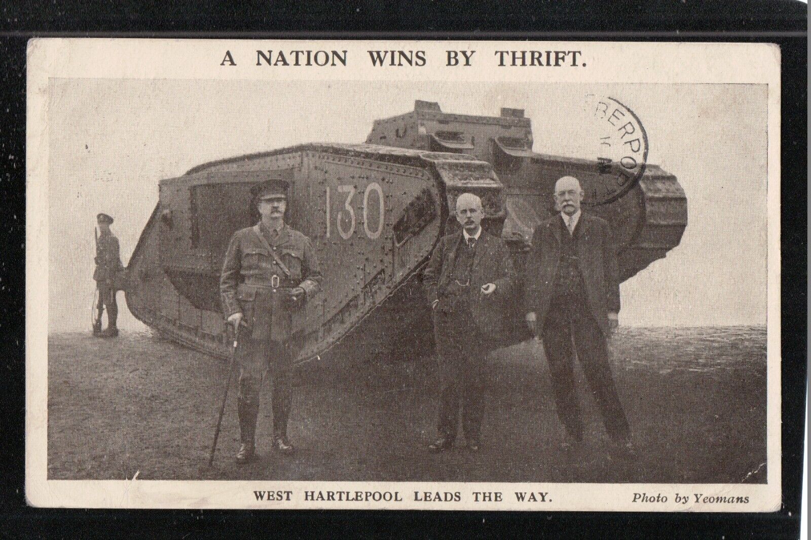 House Clearance - A Nation Wins By Thrift West Hartlepool Leads The Way 1918 Service  ~ TANK