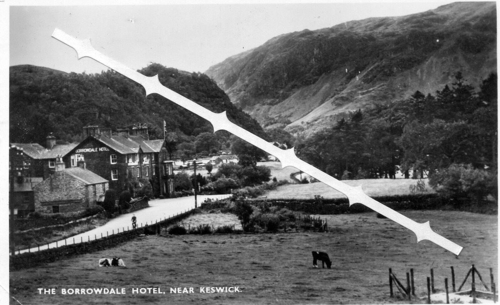 House Clearance - Borrowdale Hotel near Keswick, Cumbria  good cond .REAL PHOTO PC - Used 1950