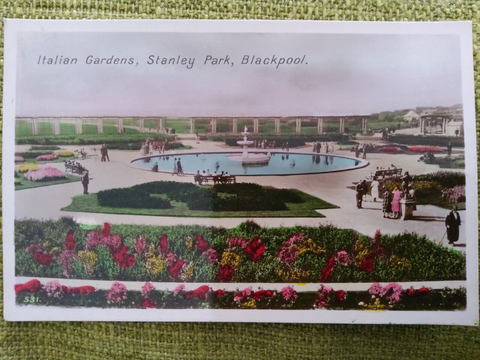 House Clearance - 1920's Italian Gardens, Stanley Park, Blackpool, RP Service. The Advance Series