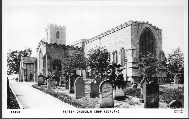 House Clearance - Bishop Auckland, Co. Durham - Parish Church - Frith RP service c.1950s