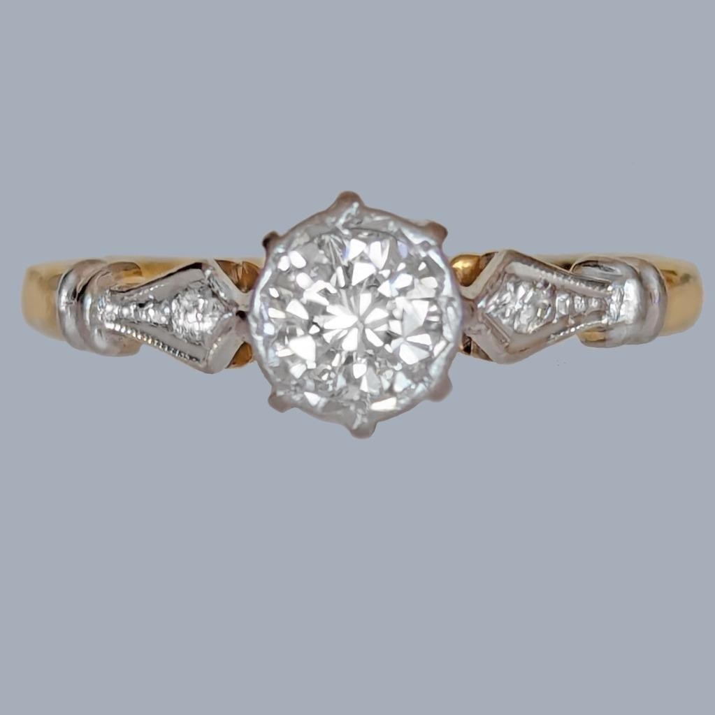 Antique diamond engagement ring